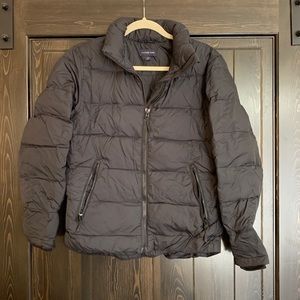 Black puffer jacket